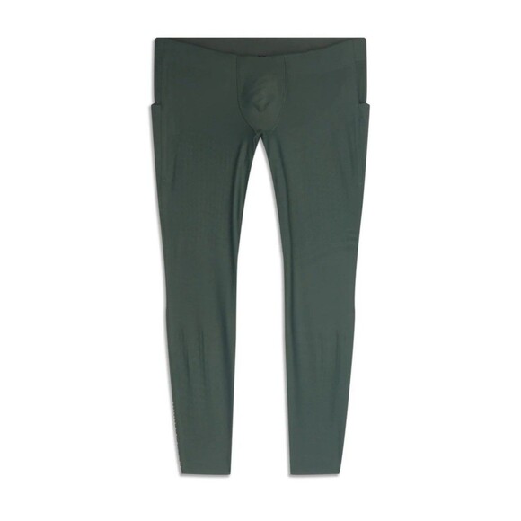 Lululemon SenseKnit Running Tight 28'' Mens XL Green Athleisure Active LM5AB1S - Picture 2 of 8